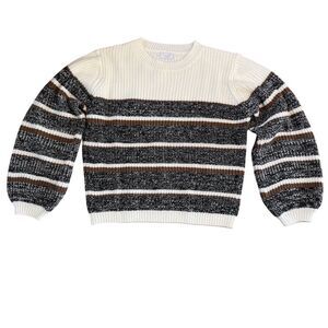 Sage The Label Striped Knit Pullover Sweater Women's Size Medium